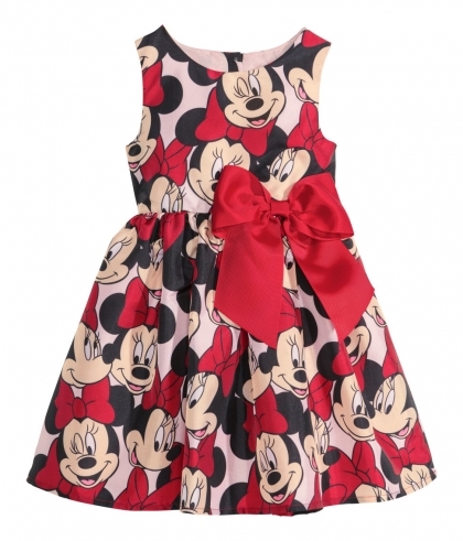 Dress with Mini Mouse pattern