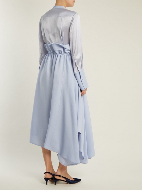 Light blue silk dress
