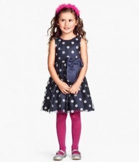 Kids dress with floral pattern